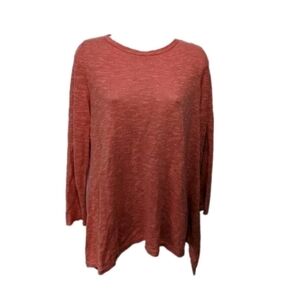 NWT Eileen Fisher Pullover Sweater Long Sleeve S Organic Linen Cotton  #1010